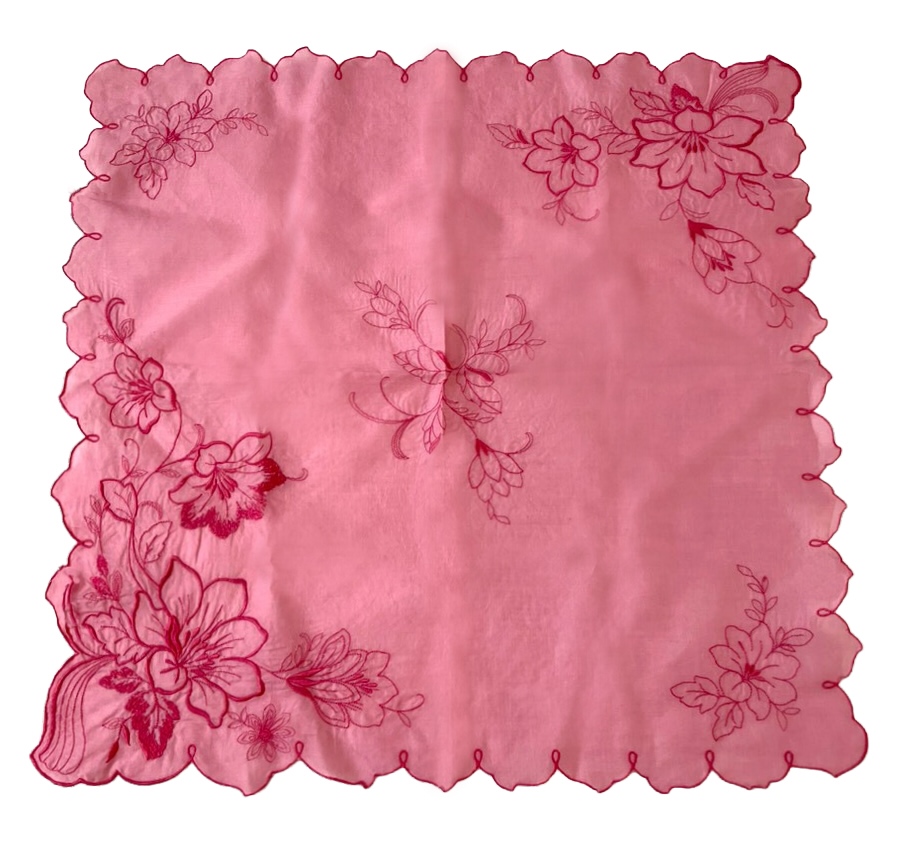 バラ染め~ハンカチ